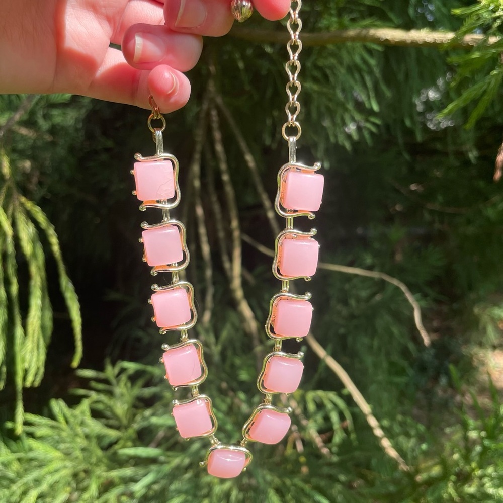 Vintage Pink Statement Necklace